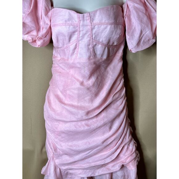 Bardot Cameo Pink Chiara Mini Bustier Dress M - Picture 7 of 11